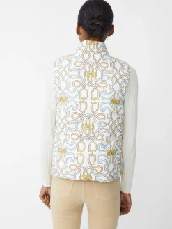 Vivian Reversible Puffer Vest in Neo Beltmore Con