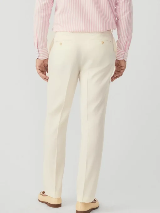 Wool Gaberdine Oxford Pants