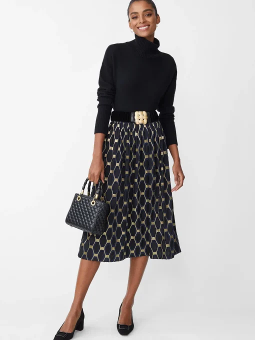 Wylde Skirt in Honeycomb Jacquard