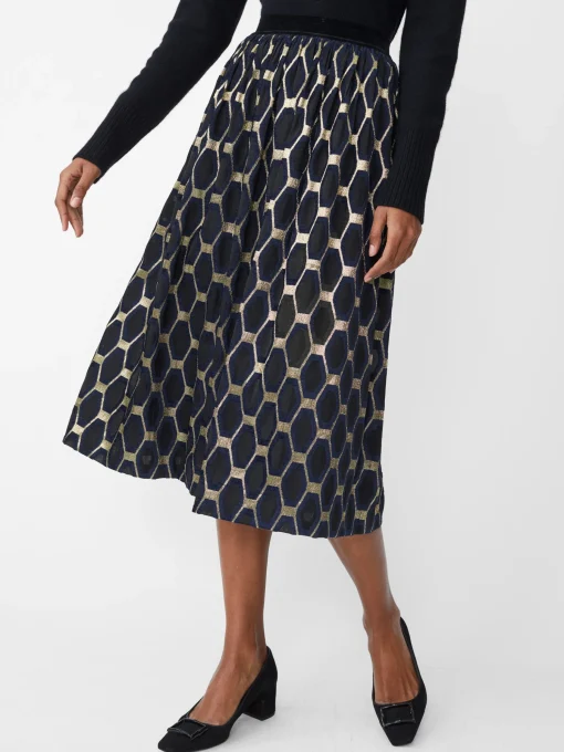 Wylde Skirt in Honeycomb Jacquard
