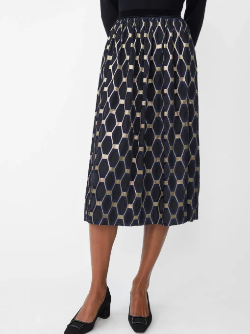 Wylde Skirt in Honeycomb Jacquard